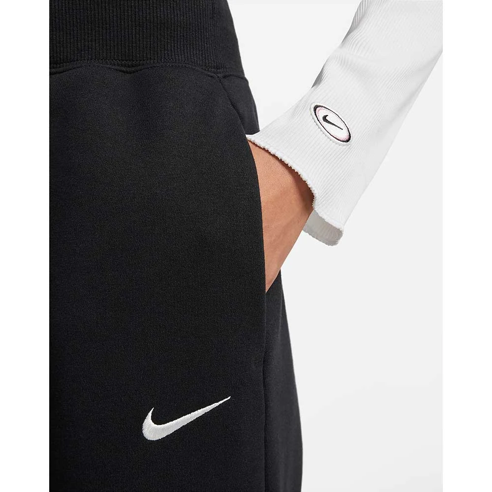 Nike Women's Fleece High Rise Pant Wide - Black 5 Nike Women's Fleece High Rise Pant Wide - Black - Image 5