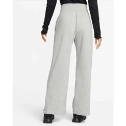 Nike Women's Fleece High Rise Pant Wide - Dark Grey Heather -Patagonia Shop sportswear phoenix fleece womens high waisted wide leg sweatpants RZJZZH 3