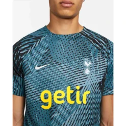 Nike Men's Tottenham Hotspur Dri-FIT Top Short Sleeve Pre-Match - Rift Blue/Worn Blue -Patagonia Shop tottenham hotspur mens dri fit pre match soccer top kGF2Tw