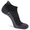 Balega Silver No Show Tab Running Socks- Black