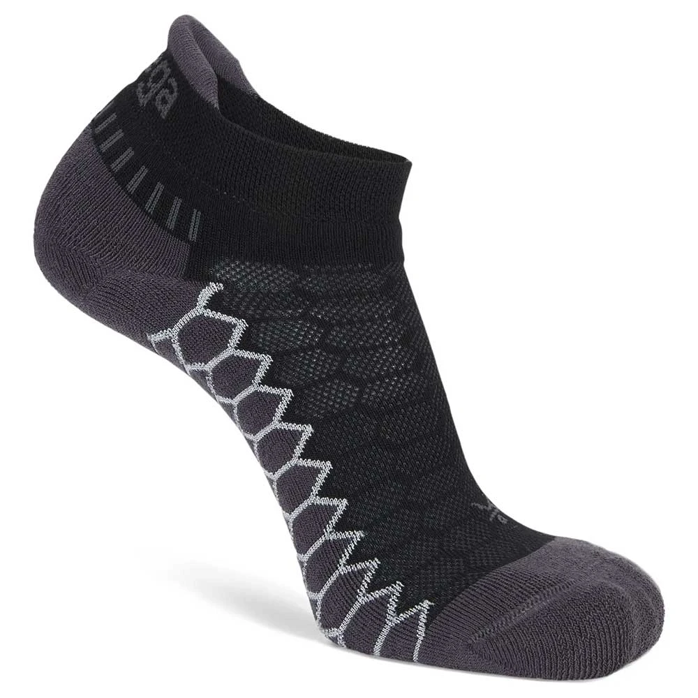 Balega Silver No Show Tab Running Socks- Black 1 Balega Silver No Show Tab Running Socks- Black