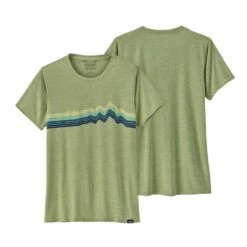 Patagonia Women's Capilene Cool Daily Graphic Shirt - Ridge Rise Stripe: Salvia Green -Patagonia Shop webimage 143B99B6 361B 47DE A7056A991C1418D6