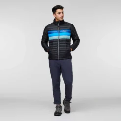 Cotopaxi Men's Fuego Down Jacket - Black/Pacific Stripes 7 Cotopaxi Men's Fuego Down Jacket - Black/Pacific Stripes -Patagonia Shop webimage 3442D1AE 85D4 4484 A689C3EF60F18819