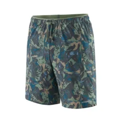 Patagonia Men's Multi Trails Short - Lands And Waters: Sedge Green