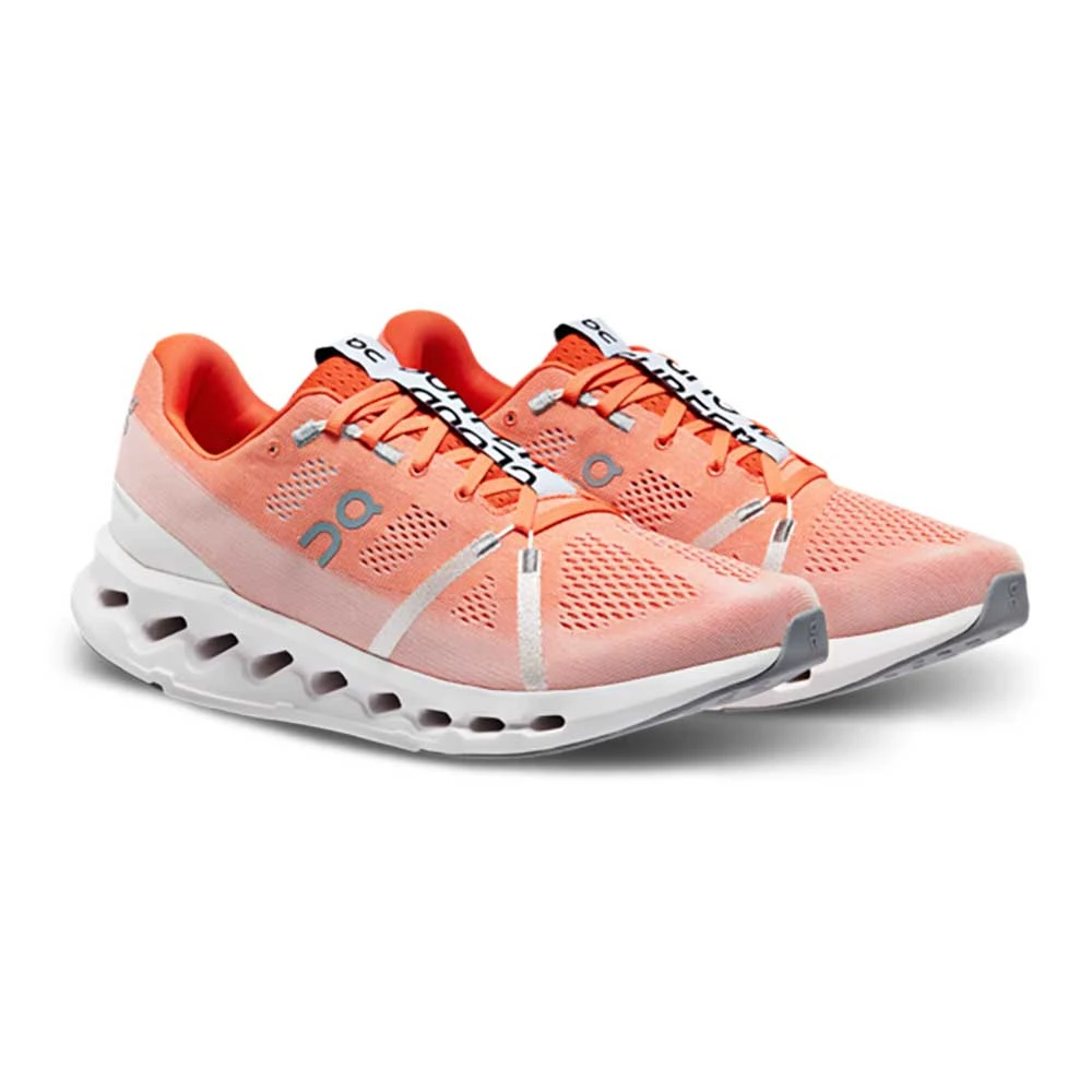 On Running Men's Cloudsurfer Running Shoe - Flame/White 2 On Running Men's Cloudsurfer Running Shoe - Flame/White - Image 2