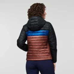 Cotopaxi Women's Capa Insulated Hooded Jacket - Black/Chestnut -Patagonia Shop webimage 924613A3 F90B 4ED9 807D576293806B73