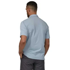 Patagonia Men's Cotton In Conversion Lightweight Polo - Steam Blue -Patagonia Shop webimage 977C932D AA23 4502 B6AED308E6B38866