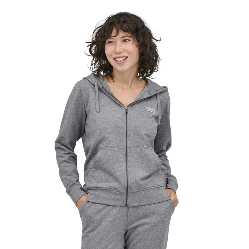 Patagonia Women's Ahnya Full-Zip Hoody - Salt Grey 2 Patagonia Women's Ahnya Full-Zip Hoody - Salt Grey - Image 2