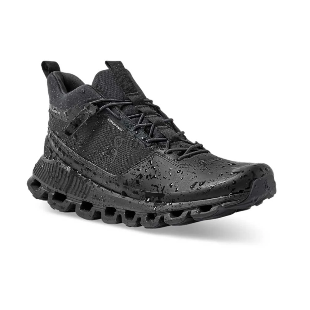 On Running Women's Cloud Hi Waterproof Running Shoe - All Black - Regular (B) 4 On Running Women's Cloud Hi Waterproof Running Shoe - All Black - Regular (B) - Image 4