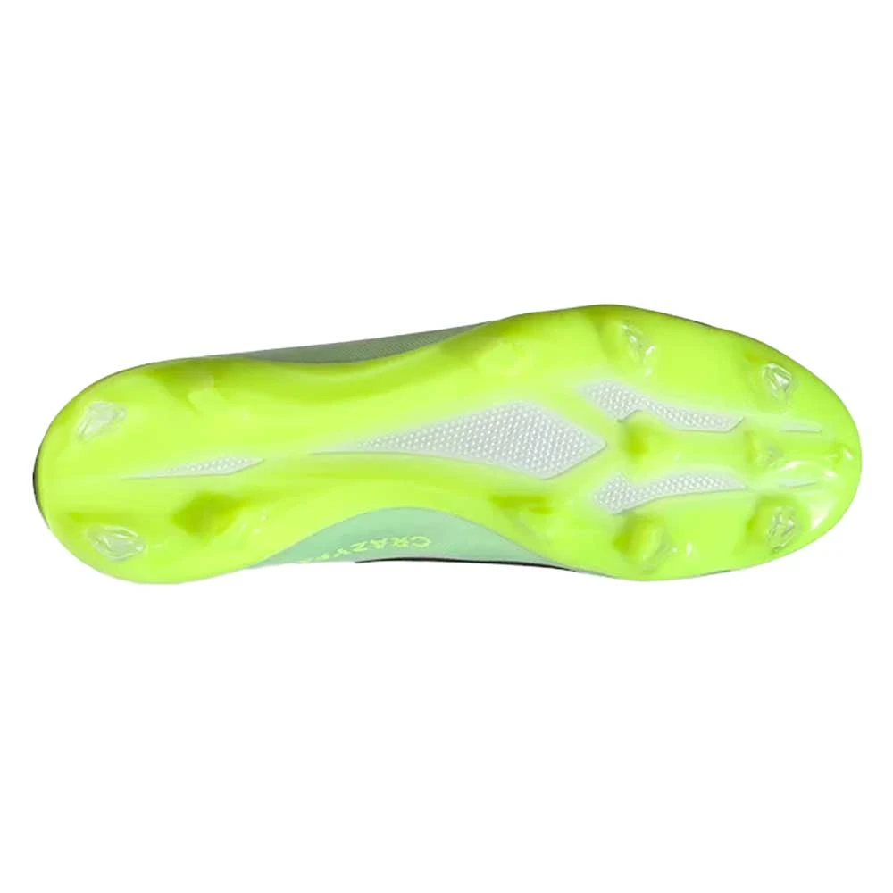 Unisex Adidas X CRAZYFAST.2 FG Soccer Shoe - White, Core Black, Lucid Lemon - Regular (D) 5 Unisex Adidas X CRAZYFAST.2 FG Soccer Shoe - White, Core Black, Lucid Lemon - Regular (D) - Image 5
