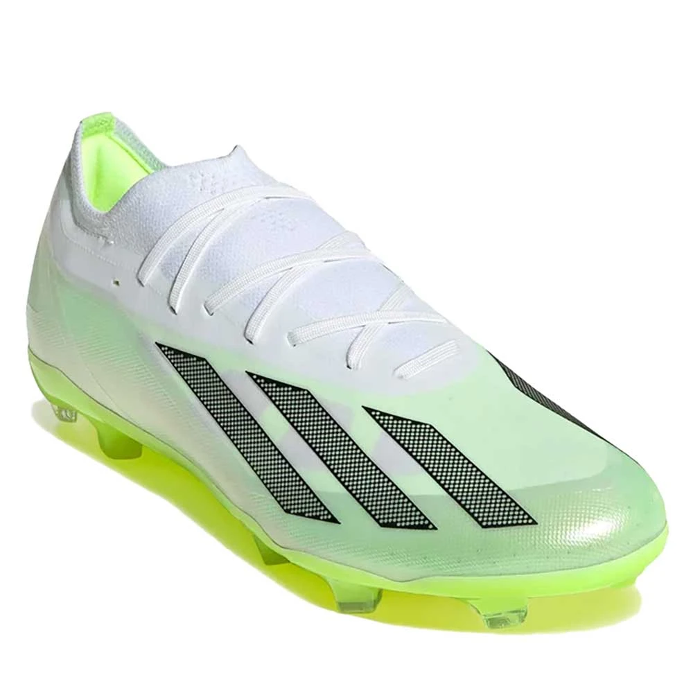 Unisex Adidas X CRAZYFAST.2 FG Soccer Shoe - White, Core Black, Lucid Lemon - Regular (D) 2 Unisex Adidas X CRAZYFAST.2 FG Soccer Shoe - White, Core Black, Lucid Lemon - Regular (D) - Image 2